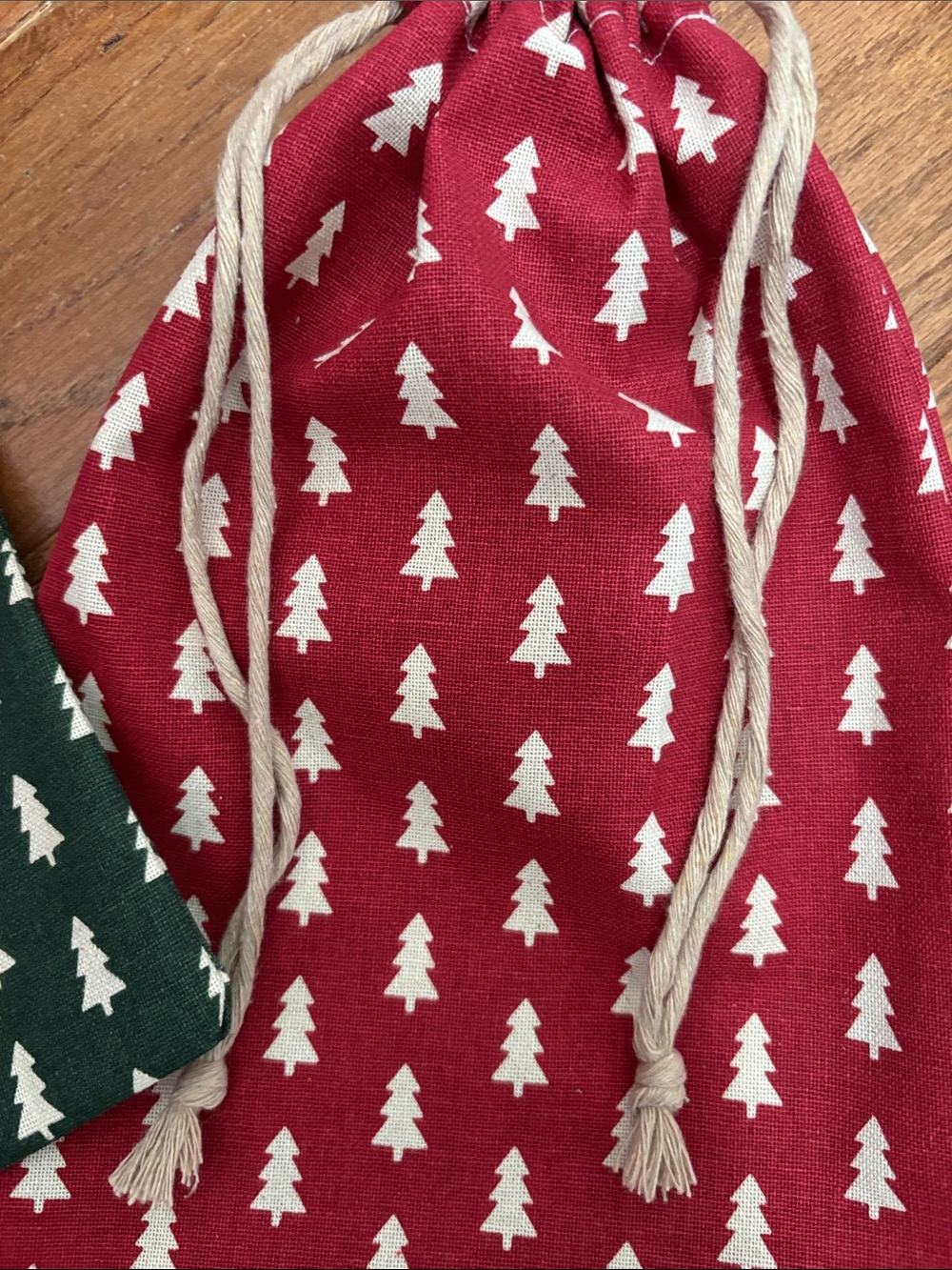 Holiday Drawstring Gift Bags - Reusable! - Picture 3 of 5